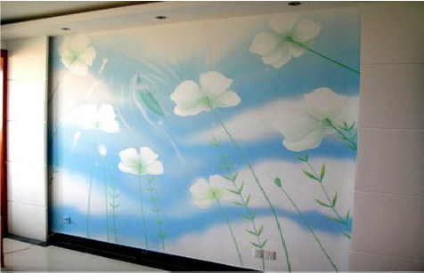 全州县画墙绘怎么画好白云的蓬松感？