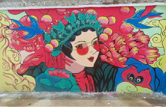 全州县墙体彩绘-网红墙