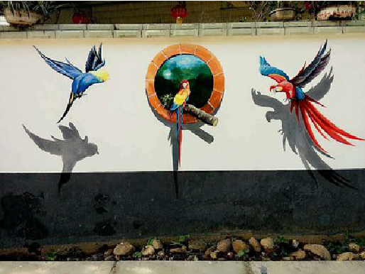 全州县视觉错位-3D墙绘设计