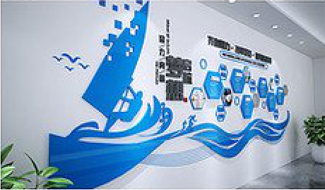 全州县海浪主题文化墙如何设计？