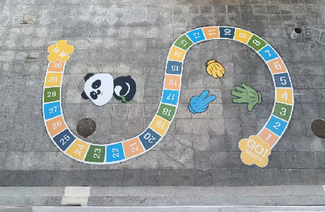 全州县地面游戏彩绘