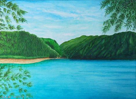 全州县在墙绘中，如何绘画绿水青山？